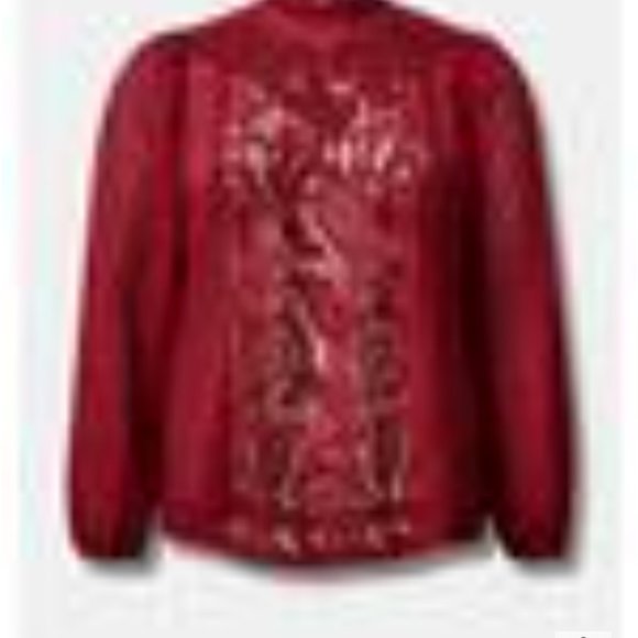 Torrid hi Neck Victorian blouse - Picture 2 of 3